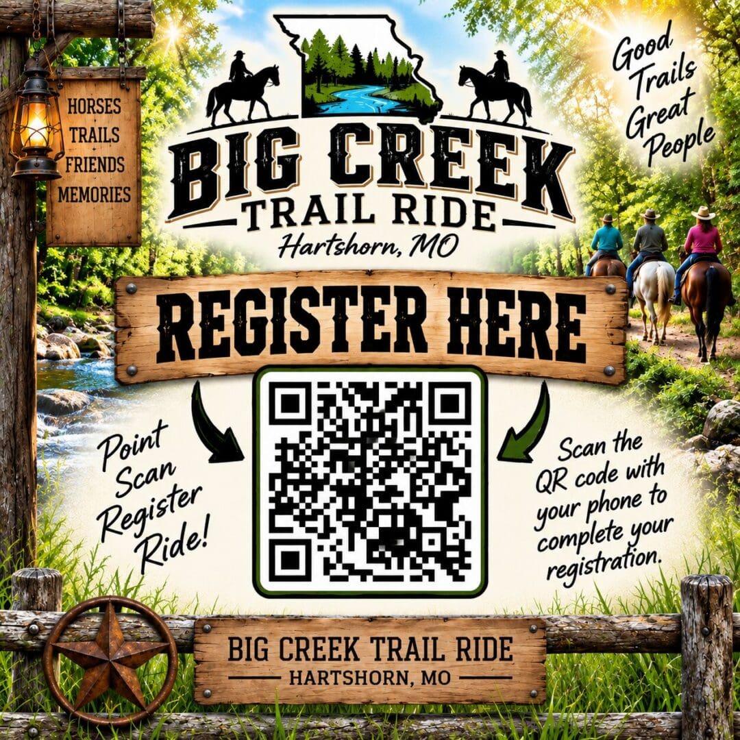 Big Creek Trail Ride registration QR code